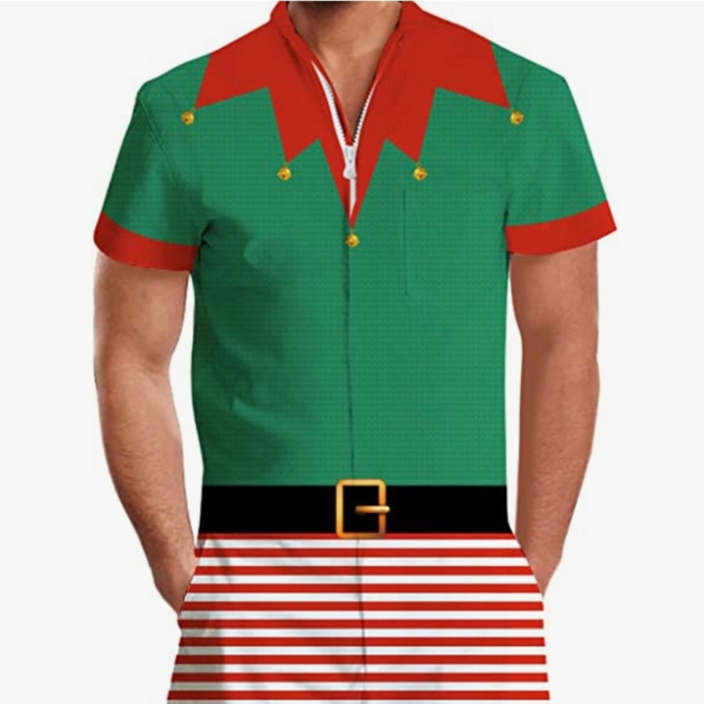 Elf Onesie. EUC. Pristine. Onesie size L, M